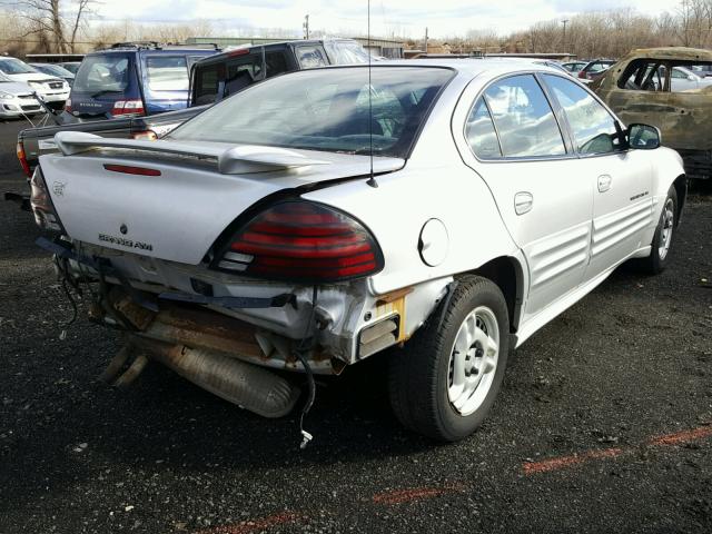 1G2NF52E61M675831 - 2001 PONTIAC GRAND AM S SILVER photo 4