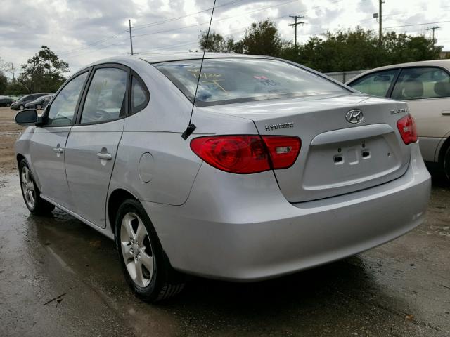 KMHDU46D07U104509 - 2007 HYUNDAI ELANTRA GL SILVER photo 3