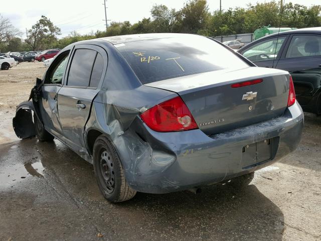 1G1AK55F167675339 - 2006 CHEVROLET COBALT LS BLUE photo 3