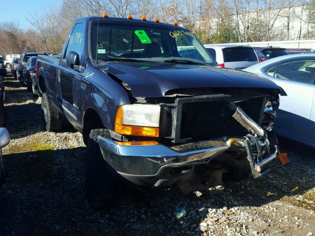 1FTSF31FXYEB80579 - 2000 FORD F350 SRW S BLUE photo 7