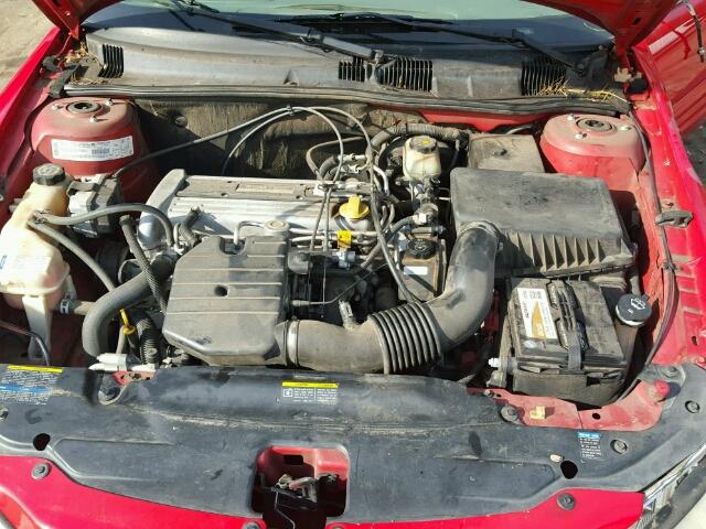 1G2NF12F12C130628 - 2002 PONTIAC GRAND AM S RED photo 7