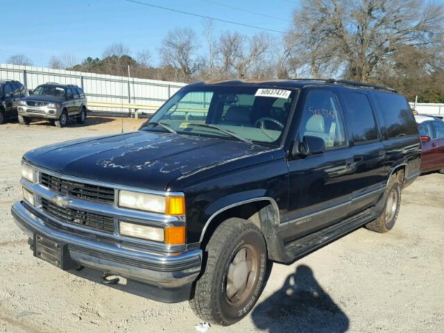 1GNFK16R3XJ412926 - 1999 CHEVROLET SUBURBAN K BLACK photo 2