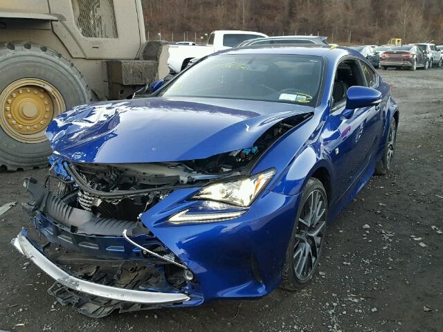 JTHSE5BC3F5002270 - 2015 LEXUS RC 350 BLUE photo 2