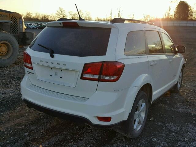 3D4PH1FG8BT568085 - 2011 DODGE JOURNEY MA WHITE photo 4