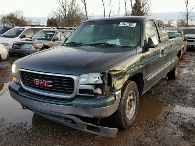 1GTEC19V81Z156043 - 2001 GMC NEW SIERRA GREEN photo 2