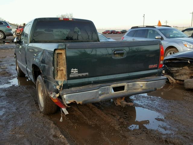 1GTEC19V81Z156043 - 2001 GMC NEW SIERRA GREEN photo 3