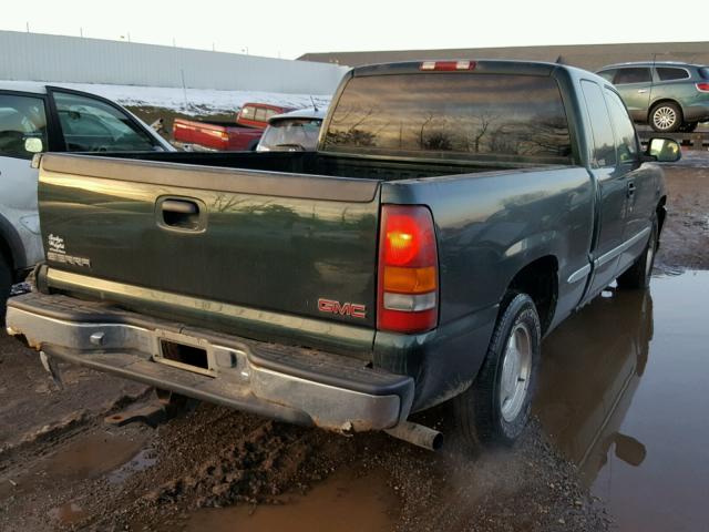 1GTEC19V81Z156043 - 2001 GMC NEW SIERRA GREEN photo 4