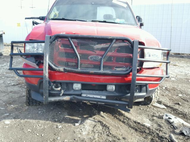 1FTNX21P83ED38570 - 2003 FORD F250 SUPER RED photo 9