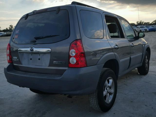 4F2YZ92Z46KM21144 - 2006 MAZDA TRIBUTE I GRAY photo 4