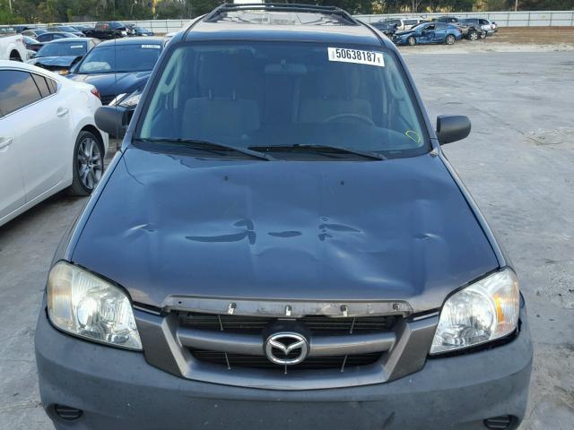 4F2YZ92Z46KM21144 - 2006 MAZDA TRIBUTE I GRAY photo 9