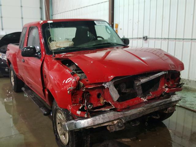 1FTYR15E34PB34713 - 2004 FORD RANGER SUP RED photo 1