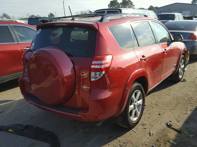 JTMBK31VX9D003587 - 2009 TOYOTA RAV4 LIMIT RED photo 4