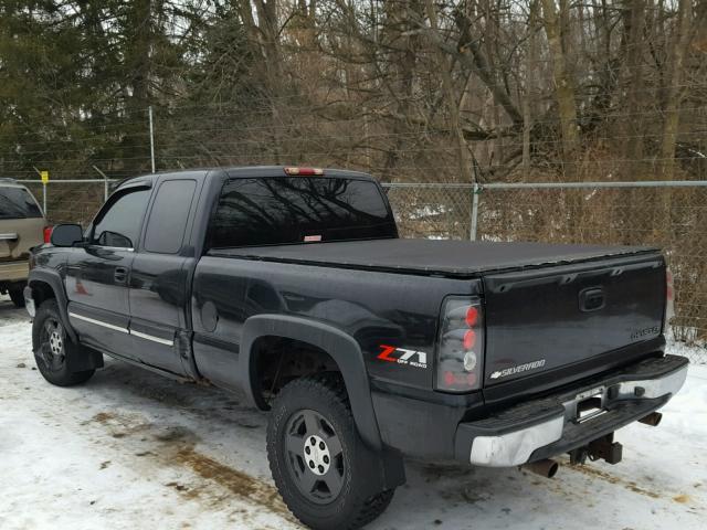 1GCEK19T94E224170 - 2004 CHEVROLET SILVERADO BLACK photo 3