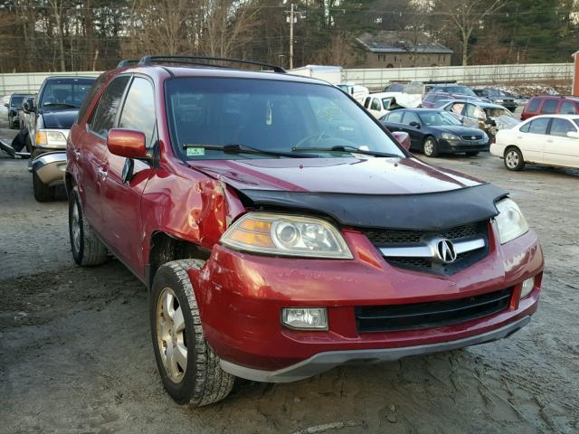 2HNYD18264H554058 - 2004 ACURA MDX RED photo 1