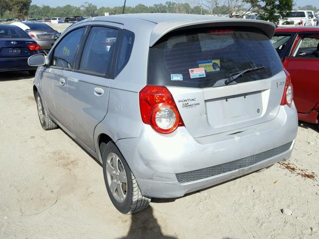 KL2TD66E79B655011 - 2009 PONTIAC G3 SILVER photo 3