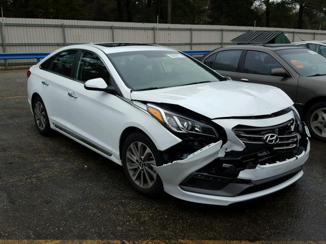 5NPE34AF9HH581410 - 2017 HYUNDAI SONATA SPO WHITE photo 1