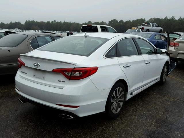 5NPE34AF9HH581410 - 2017 HYUNDAI SONATA SPO WHITE photo 4