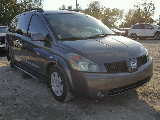 5N1BV28UX5N118026 - 2005 NISSAN QUEST S GRAY photo 1