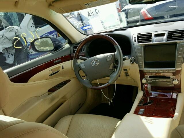 JTHBL5EF7A5097128 - 2010 LEXUS LS 460 BLUE photo 9