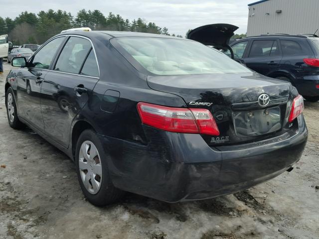 4T1BE46K27U108919 - 2007 TOYOTA CAMRY BLACK photo 3