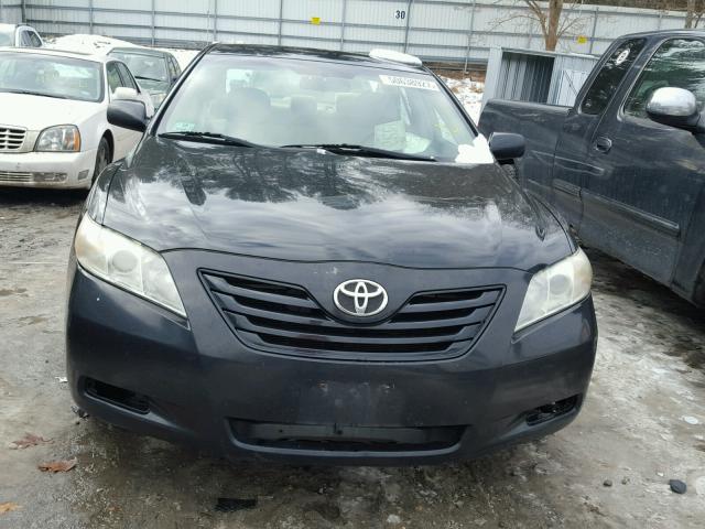 4T1BE46K27U108919 - 2007 TOYOTA CAMRY BLACK photo 9