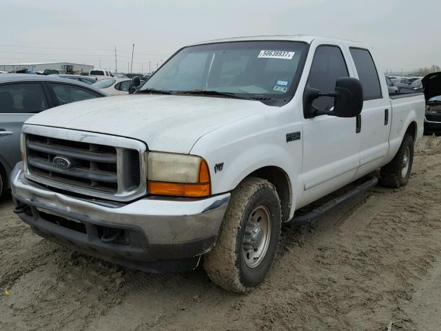 3FTNW20L01MA07314 - 2001 FORD F250 SUPER WHITE photo 2