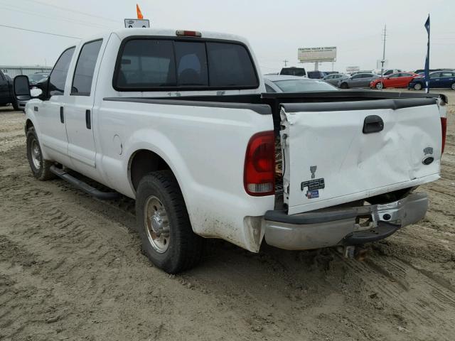 3FTNW20L01MA07314 - 2001 FORD F250 SUPER WHITE photo 3