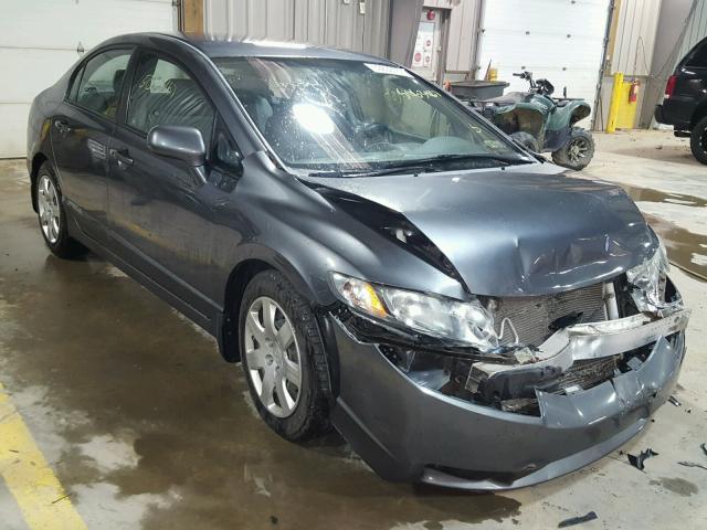 2HGFA16519H313956 - 2009 HONDA CIVIC LX GRAY photo 1