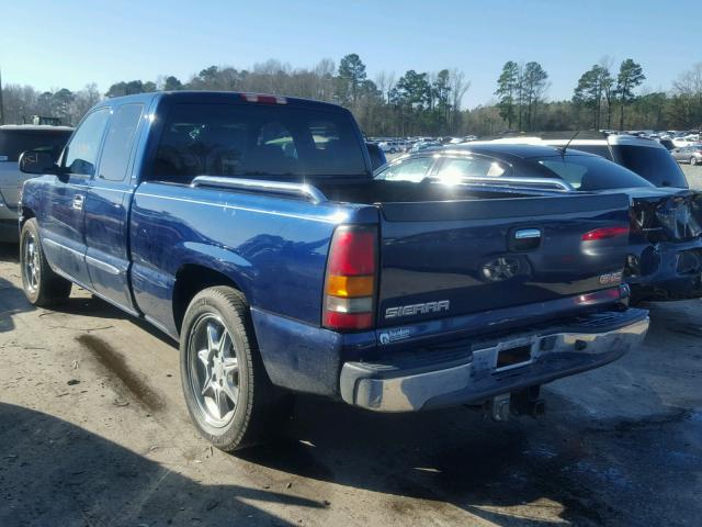 2GTEC19T541369737 - 2004 GMC NEW SIERRA BLUE photo 3