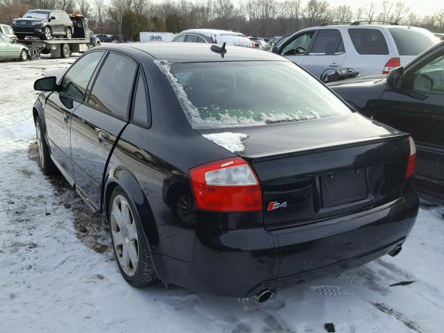 WAUPL68E35A125792 - 2005 AUDI S4 BLACK photo 3