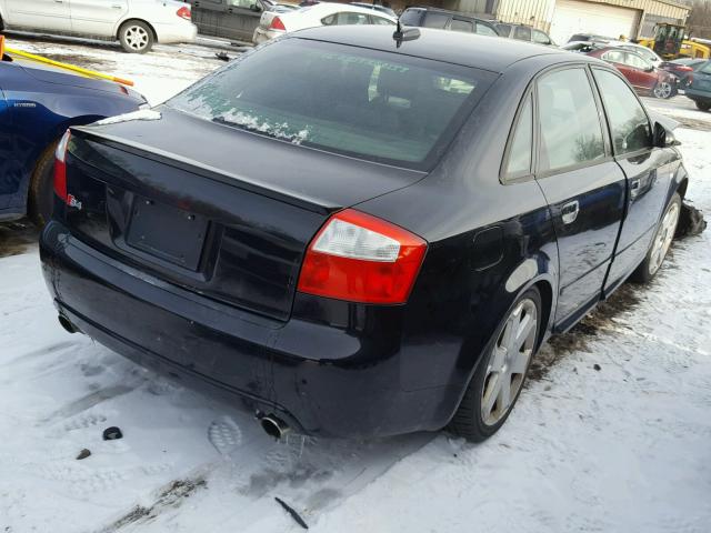 WAUPL68E35A125792 - 2005 AUDI S4 BLACK photo 4