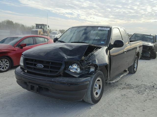 1FTRX17243NA75808 - 2003 FORD F150 BLACK photo 2