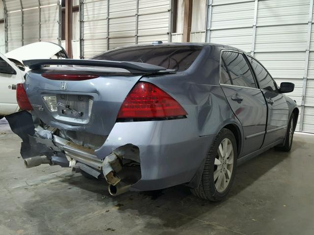 1HGCM66587A035706 - 2007 HONDA ACCORD EX GRAY photo 4