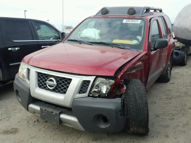 5N1AN0NW9BC504546 - 2011 NISSAN XTERRA OFF RED photo 2