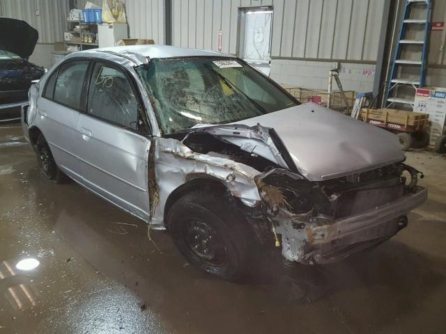 2HGES16563H505292 - 2003 HONDA CIVIC LX SILVER photo 1