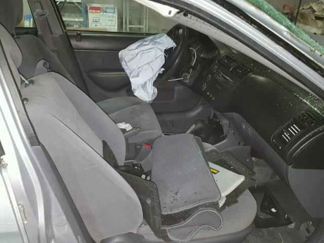 2HGES16563H505292 - 2003 HONDA CIVIC LX SILVER photo 5