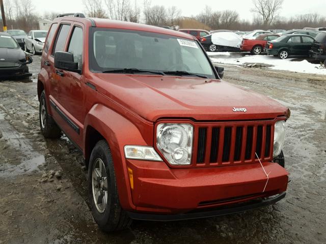 1J8GP28K18W259254 - 2008 JEEP LIBERTY SP RED photo 1