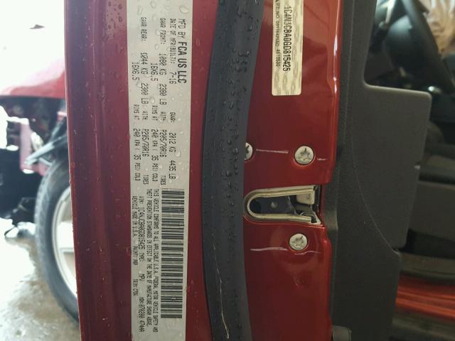 1C4NJCBA0GD815425 - 2016 JEEP COMPASS SP BURGUNDY photo 10