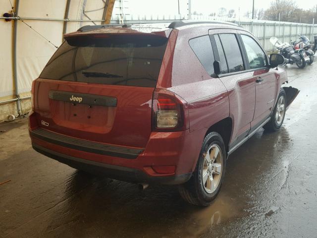 1C4NJCBA0GD815425 - 2016 JEEP COMPASS SP BURGUNDY photo 4