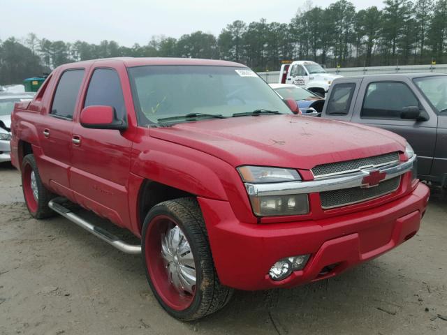 3GNEC13T42G312126 - 2002 CHEVROLET AVALANCHE RED photo 1