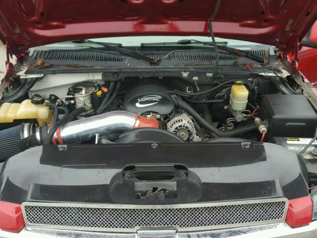 3GNEC13T42G312126 - 2002 CHEVROLET AVALANCHE RED photo 7