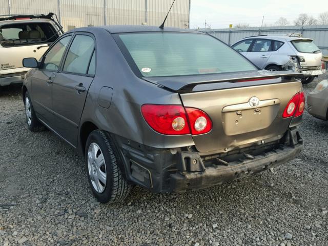 2T1BR32E57C836945 - 2007 TOYOTA COROLLA CE GRAY photo 3