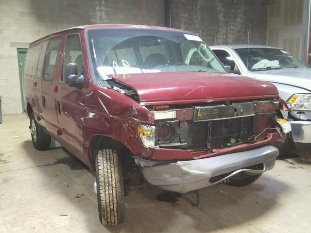 1FBNE31L93HA10232 - 2003 FORD ECONOLINE MAROON photo 1