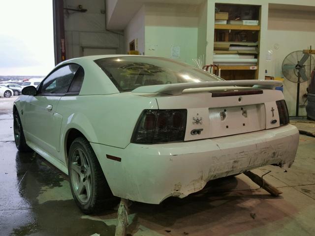 1FAFP42X44F236490 - 2004 FORD MUSTANG GT WHITE photo 3