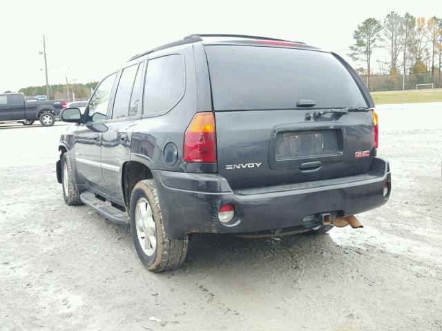 1GKDS13S062308124 - 2006 GMC ENVOY BLACK photo 3