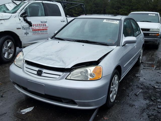 2HGES26823H610119 - 2003 HONDA CIVIC EX SILVER photo 2