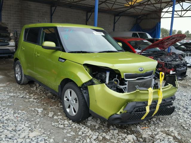 KNDJN2A2XF7760356 - 2015 KIA SOUL GREEN photo 1