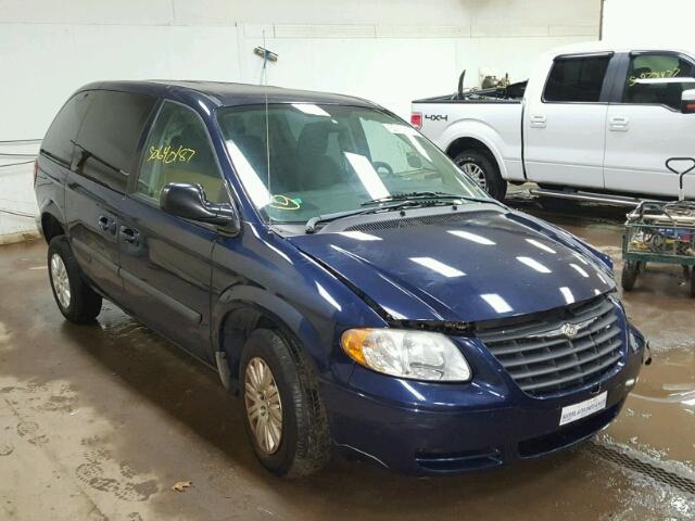 1C4GP45R25B337760 - 2005 CHRYSLER TOWN & COU BLUE photo 1