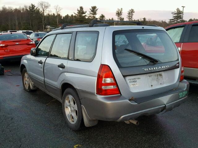 JF1SG65634H727604 - 2004 SUBARU FORESTER 2 SILVER photo 3