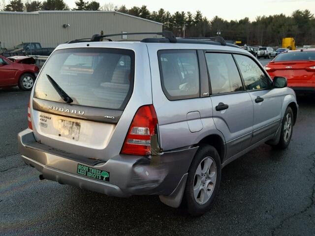 JF1SG65634H727604 - 2004 SUBARU FORESTER 2 SILVER photo 4